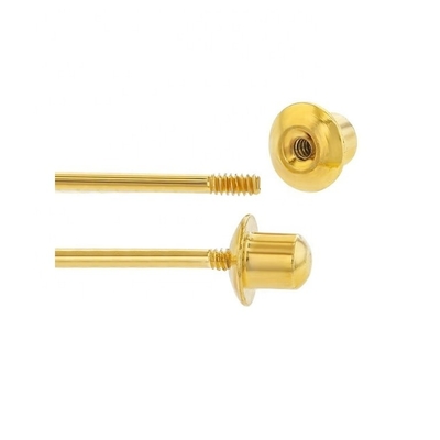 5MM 18k الذهبية المصفوفة بالزهور الأقراط الطفل هدية مثالية للأطفال في 925 فضة استرلينج