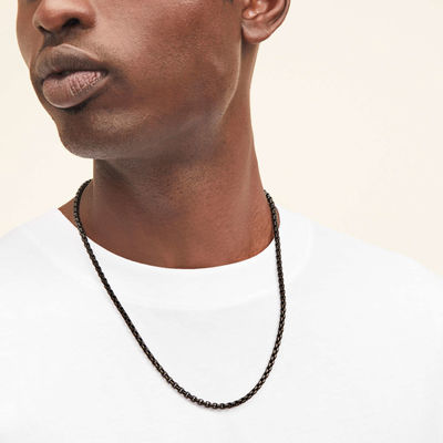 مصنوعة يدوياً من الذهب 18 كارت مربع مربع سلسلة قلادة مع شحن سريع وشعار قابلة للتخصيص