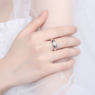 الـ Unisex علي بابا - التسوق عبر الانترنت - الذهب المصفوف بالذهب - حلقات النجوم في الفضة 925