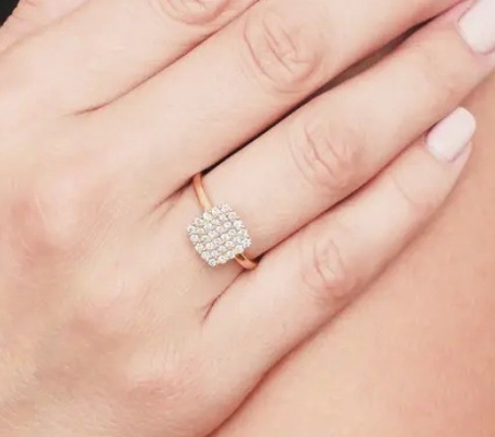 2024 حلقات برازيلية Pave White CZ حلقة فضية للمجوهرات الفاخرة ملحقات الموضة