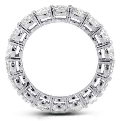 925 الفضة الفاخرة 4mm CZ Eternity Band حلقة صديقة للبيئة