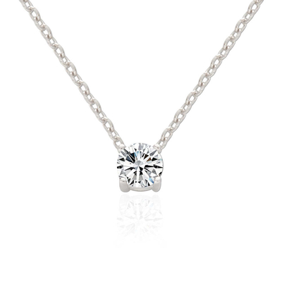 ODM 8mm Sterling Silver Chain Clear CZ 18k Gold Plated Chain