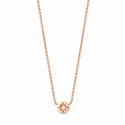 Gold Plated 925 Sterling Silver Starburst Diamond Disc Pendant Necklace for Daily Wear