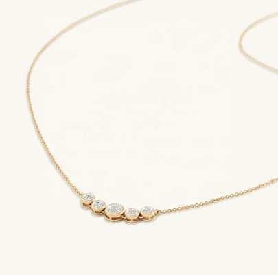 Rhodium 18k Gold Necklace Womens 1.2mm White Gold Cz Pendant