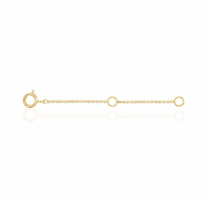Gold Plated 925 Sterling Silver Bracelet and Necklace Chain Extender for Anniversary