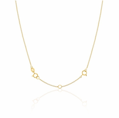 Gold Plated 925 Sterling Silver Bracelet and Necklace Chain Extender for Anniversary