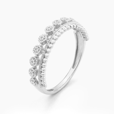 925 Sterling Silver CLASSIC Style Wholesales Stackable Women's Ring With Gold Plated Beads