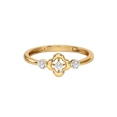 Rings for Unisex 925 Sterling Silver Triad Clover Ring on Brazilian Ring Band Jewelry