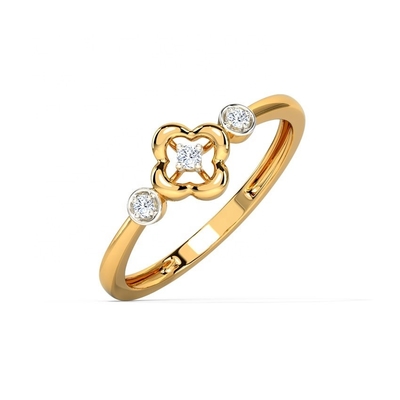 Rings for Unisex 925 Sterling Silver Triad Clover Ring on Brazilian Ring Band Jewelry