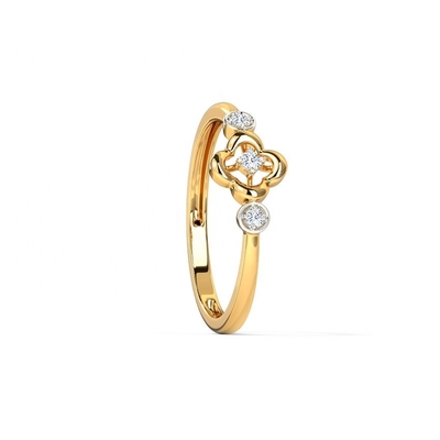 Rings for Unisex 925 Sterling Silver Triad Clover Ring on Brazilian Ring Band Jewelry