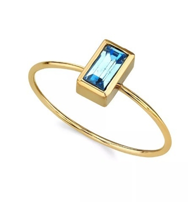 14K Gold Dipped Cubic Zirconia Crystal Ring OEM Rhinestone Ring