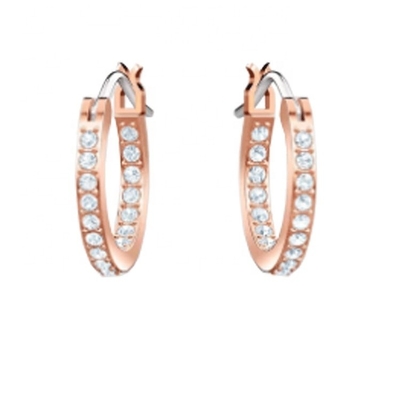 Elegant Earrings Blue White Cz 925 Sterling Silver Dangle Hoop Earrings For Women