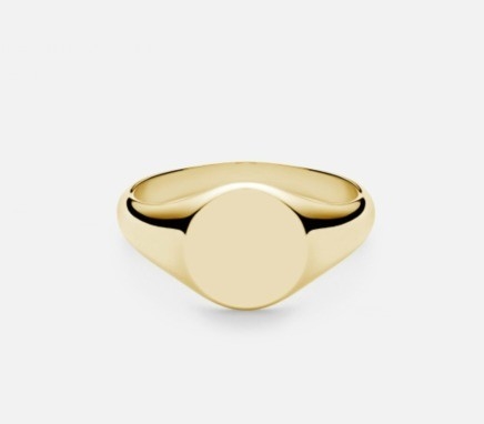 18K Gold Plated Customized Engrave Signet 925 Sterling Silver Unisex Fine Jewelry Rings