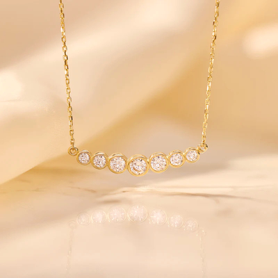 Minimalist 925 Sterling Silver Tennis Pendant Necklaces for Women Layer Stackable Necklaces