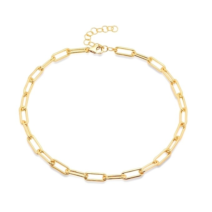 18K Gold Plated Chain for Men and Women Thick Fashion Stainless Steel Necklaces