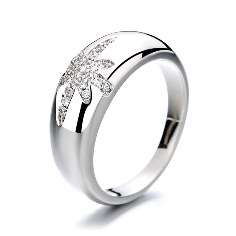 الـ Unisex علي بابا - التسوق عبر الانترنت - الذهب المصفوف بالذهب - حلقات النجوم في الفضة 925