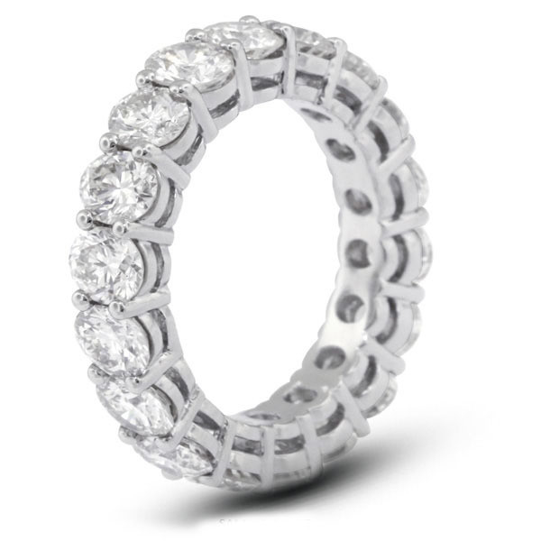 925 الفضة الفاخرة 4mm CZ Eternity Band حلقة صديقة للبيئة
