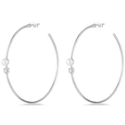 حلقات 925 الفضة الفاخرة حلقات 4mm-4.5mm حلقات لؤلؤة المياه العذبة