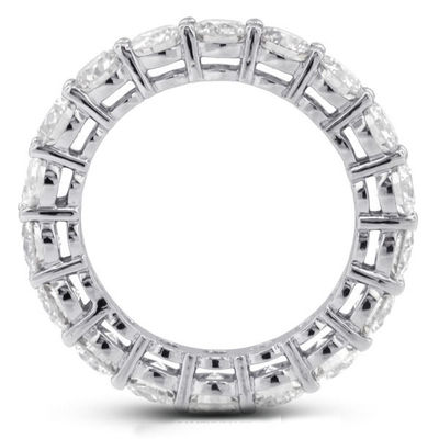 925 الفضة الفاخرة 4mm CZ Eternity Band حلقة صديقة للبيئة