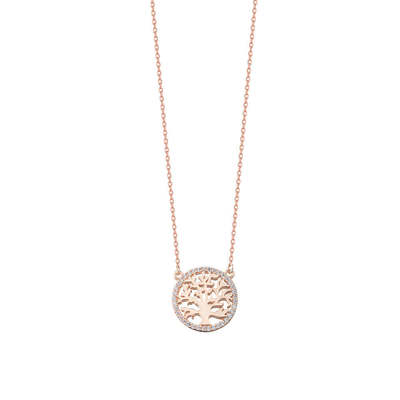 Handmade 925 Sterling Silver Tree of Life Pendant Necklace Customizable Women's Jewelry