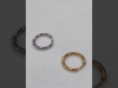 ببساطة الذهب الزهري 8 ملم معلّق عانق صغير حلقة أقراط الفولاذ المقاوم للصدأ للتخرج