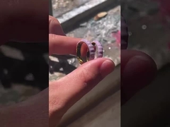 خاتم فتيات 925 من الفضة الفاخرة مع عصابة الخلود المصنوعة يدوياً